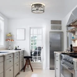 New 🧨 Patriot Lighting® Lizzie Matte Black 3-Light Flush Mount Ceiling Light 💯 12 New 🧨 Patriot Lighting® Lizzie Matte Black 3-Light Flush Mount Ceiling Light 💯 -Patriot Light Store 3518702 lifestyle1