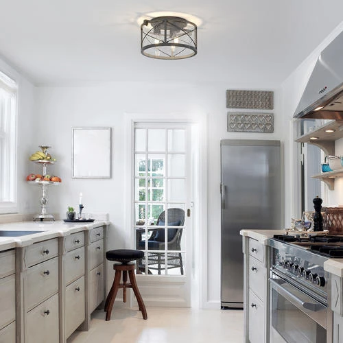 New 🧨 Patriot Lighting® Lizzie Matte Black 3-Light Flush Mount Ceiling Light 💯 7 New 🧨 Patriot Lighting® Lizzie Matte Black 3-Light Flush Mount Ceiling Light 💯 - Image 5