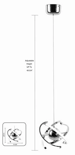 Flash Sale 🔔 Patriot Lighting® Tye Chrome Integrated LED Pendant ⌛ 9 Flash Sale 🔔 Patriot Lighting® Tye Chrome Integrated LED Pendant ⌛ - Image 7