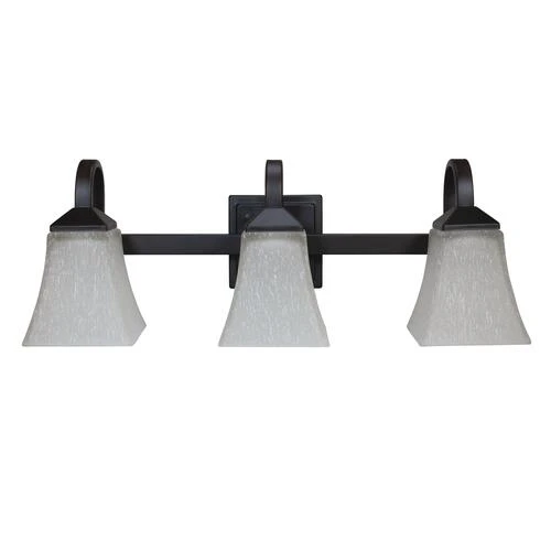 Brand new ⭐ Patriot Lighting® Squire Brushed Bronze 3-Light Vanity Light ⌛ 3 Brand new ⭐ Patriot Lighting® Squire Brushed Bronze 3-Light Vanity Light ⌛
