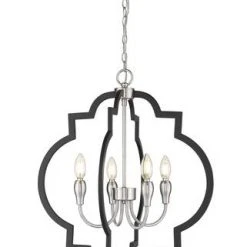 Deals ⭐ Patriot Lighting® Tamara Black 4-Light Pendant 💯 -Patriot Light Store 3518731 P Alt