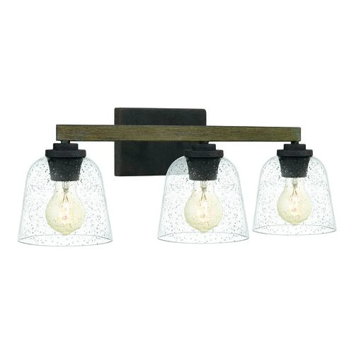 Outlet 🎉 Patriot Lighting® Danae Matte Black 3-Light Vanity Light 🛒 5 Outlet 🎉 Patriot Lighting® Danae Matte Black 3-Light Vanity Light 🛒 - Image 3