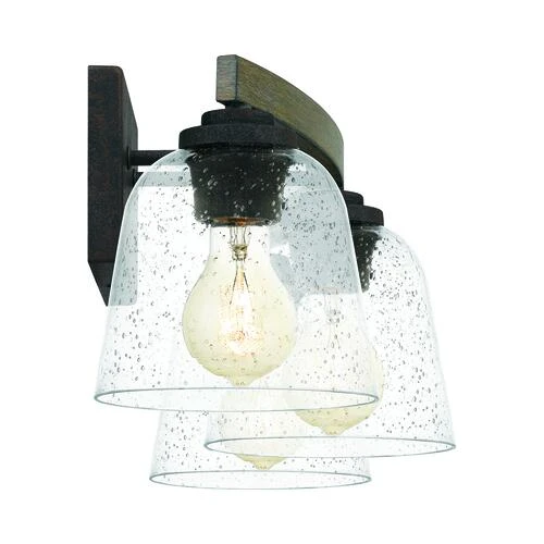 Outlet 🎉 Patriot Lighting® Danae Matte Black 3-Light Vanity Light 🛒 6 Outlet 🎉 Patriot Lighting® Danae Matte Black 3-Light Vanity Light 🛒 - Image 4