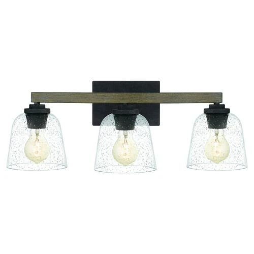Outlet 🎉 Patriot Lighting® Danae Matte Black 3-Light Vanity Light 🛒 3 Outlet 🎉 Patriot Lighting® Danae Matte Black 3-Light Vanity Light 🛒