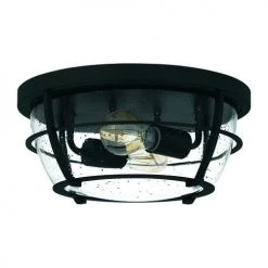 Cheapest 😀 Patriot Lighting® Haley Matte Black 2-Light Flush Mount Ceiling Light ⭐ -Patriot Light Store 3518734 Alt2V1