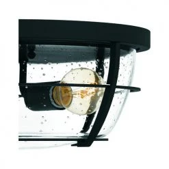 Cheapest 😀 Patriot Lighting® Haley Matte Black 2-Light Flush Mount Ceiling Light ⭐ -Patriot Light Store 3518734 Alt8V1