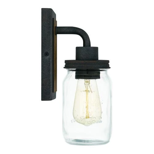 Budget 🌟 Patriot Lighting® Wheland Matte Black 1-Light Vanity Light ❤️ 6 Budget 🌟 Patriot Lighting® Wheland Matte Black 1-Light Vanity Light ❤️ - Image 4