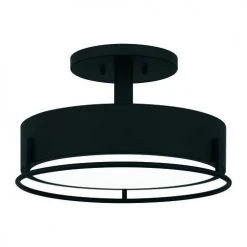 Best deal 🔔 Patriot Lighting® Devak Matte Black Integrated LED Semi-Flush Mount Ceiling Light 🔔 -Patriot Light Store 3518738 Alt1V1