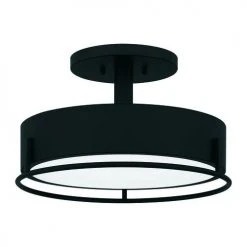 Best deal 🔔 Patriot Lighting® Devak Matte Black Integrated LED Semi-Flush Mount Ceiling Light 🔔 -Patriot Light Store 3518738 Alt2V1