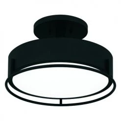 Best deal 🔔 Patriot Lighting® Devak Matte Black Integrated LED Semi-Flush Mount Ceiling Light 🔔 -Patriot Light Store 3518738 Alt5V1