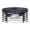 Discount 🧨 Patriot Lighting® Gabel Matte Black 2-Light Flush Mount Ceiling Light 🥰 -Patriot Light Store 3518739 P