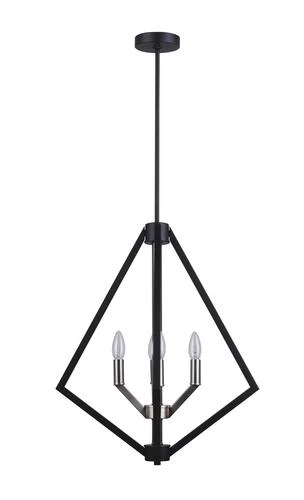 Best Sale 🔔 Patriot Lighting® Dryden Matte Black & Brushed Nickel 4-Light Chandelier ⌛ 5 Best Sale 🔔 Patriot Lighting® Dryden Matte Black & Brushed Nickel 4-Light Chandelier ⌛ - Image 3