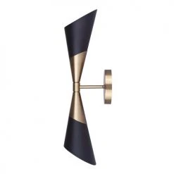 Best Pirce ✔️ Patriot Lighting® Gladen Matte Black & Gold 2-Light Indoor Wall Light 😍 -Patriot Light Store 3518750 P LS