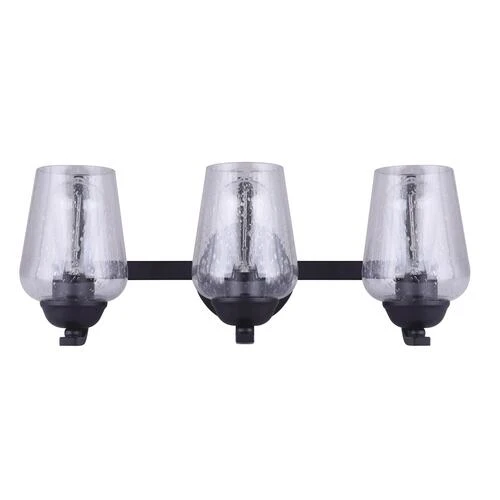 Discount ✔️ Patriot Lighting® Kari Matte Black 3-Light Vanity Light 💯 3 Discount ✔️ Patriot Lighting® Kari Matte Black 3-Light Vanity Light 💯
