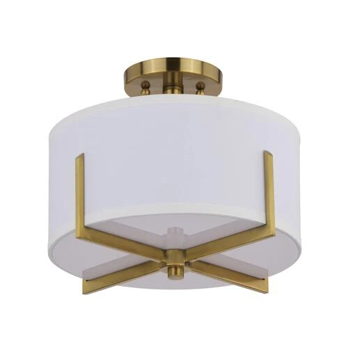 Wholesale 💯 Patriot Lighting® Citrine Gold 2-Light Semi-Flush Mount Ceiling Light 😀 6 Wholesale 💯 Patriot Lighting® Citrine Gold 2-Light Semi-Flush Mount Ceiling Light 😀 - Image 4