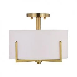 Wholesale 💯 Patriot Lighting® Citrine Gold 2-Light Semi-Flush Mount Ceiling Light 😀 13 Wholesale 💯 Patriot Lighting® Citrine Gold 2-Light Semi-Flush Mount Ceiling Light 😀 -Patriot Light Store 3518768 Alt2