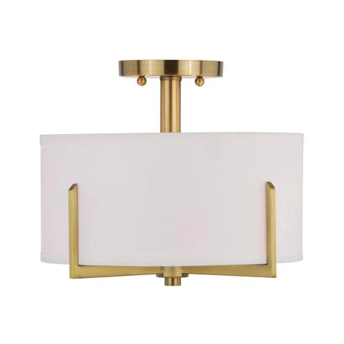 Wholesale 💯 Patriot Lighting® Citrine Gold 2-Light Semi-Flush Mount Ceiling Light 😀 7 Wholesale 💯 Patriot Lighting® Citrine Gold 2-Light Semi-Flush Mount Ceiling Light 😀 - Image 5