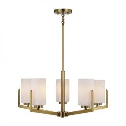 Cheap 👏 Patriot Lighting® Citrine Gold 5-Light Chandelier 👍 -Patriot Light Store 3518770 Alt2