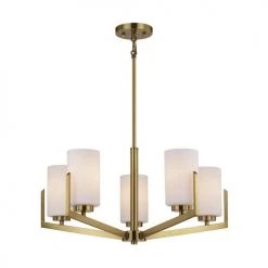 Cheap 👏 Patriot Lighting® Citrine Gold 5-Light Chandelier 👍 -Patriot Light Store 3518770 Alt3