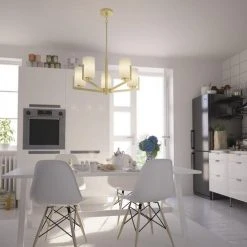 Cheap 👏 Patriot Lighting® Citrine Gold 5-Light Chandelier 👍 -Patriot Light Store 3518770 Alt5