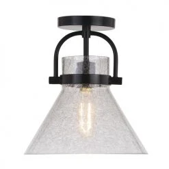 Best deal 😀 Patriot Lighting® Renley Black 1-Light Semi-Flush Mount Ceiling Light ✔️ 13 Best deal 😀 Patriot Lighting® Renley Black 1-Light Semi-Flush Mount Ceiling Light ✔️ -Patriot Light Store 3518773 Alt2