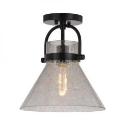 Best deal 😀 Patriot Lighting® Renley Black 1-Light Semi-Flush Mount Ceiling Light ✔️ 14 Best deal 😀 Patriot Lighting® Renley Black 1-Light Semi-Flush Mount Ceiling Light ✔️ -Patriot Light Store 3518773 Alt3
