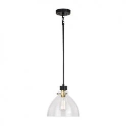 Best Pirce ⭐ Patriot Lighting® Kenzie Matte Black & Gold 1-Light Pendant 😉 -Patriot Light Store 3518778 Alt2
