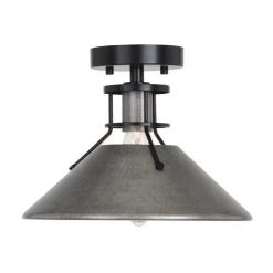 Cheapest 👍 Patriot Lighting® Ashtyn Matte Black & Charcoal Patina 1-Light Semi-Flush Mount Ceiling Light ✨ 14 Cheapest 👍 Patriot Lighting® Ashtyn Matte Black & Charcoal Patina 1-Light Semi-Flush Mount Ceiling Light ✨ -Patriot Light Store 3518782 Alt3