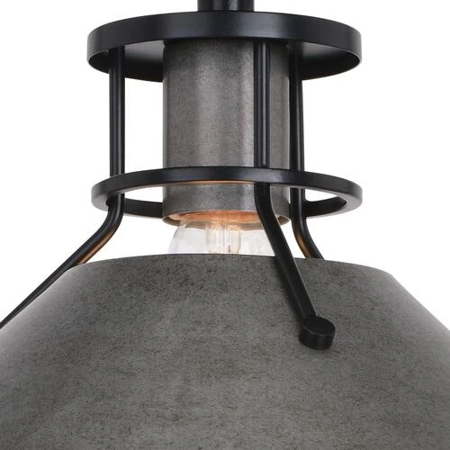 Cheapest 👍 Patriot Lighting® Ashtyn Matte Black & Charcoal Patina 1-Light Semi-Flush Mount Ceiling Light ✨ 9 Cheapest 👍 Patriot Lighting® Ashtyn Matte Black & Charcoal Patina 1-Light Semi-Flush Mount Ceiling Light ✨ - Image 7