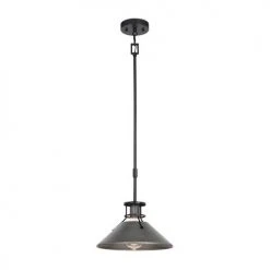 New 🔥 Patriot Lighting® Ashtyn Matte Black & Charcoal Patina 1-Light Mini Pendant 🔥 -Patriot Light Store 3518783 Alt2