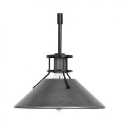 New 🔥 Patriot Lighting® Ashtyn Matte Black & Charcoal Patina 1-Light Mini Pendant 🔥 -Patriot Light Store 3518783 Alt4