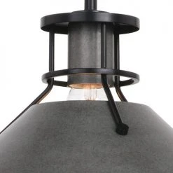 New 🔥 Patriot Lighting® Ashtyn Matte Black & Charcoal Patina 1-Light Mini Pendant 🔥 -Patriot Light Store 3518783 Alt7