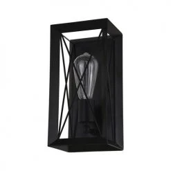Deals 😉 Patriot Lighting® Carah Matte Black 1-Light Vanity Light ❤️ -Patriot Light Store 3518788 Alt1