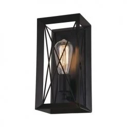 Deals 😉 Patriot Lighting® Carah Matte Black 1-Light Vanity Light ❤️ -Patriot Light Store 3518788 Alt3