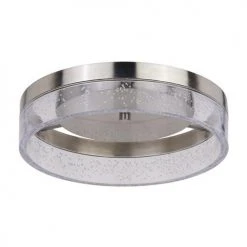 Discount ⌛ Patriot Lighting® Leah Satin Nickel Integrated LED Flush Mount Ceiling Light 😉 -Patriot Light Store 3518792 Alt2