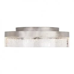 Discount ⌛ Patriot Lighting® Leah Satin Nickel Integrated LED Flush Mount Ceiling Light 😉 -Patriot Light Store 3518792 Alt3