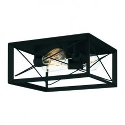 Flash Sale ⌛ Patriot Lighting® Carah Matte Black 3-Light Flush Mount Ceiling Light ❤️ -Patriot Light Store 3518804 Alt1