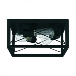 Flash Sale ⌛ Patriot Lighting® Carah Matte Black 3-Light Flush Mount Ceiling Light ❤️ -Patriot Light Store 3518804 Alt8
