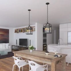 Top 10 ⌛ Patriot Lighting® Jazel Matte Black & Brushed Nickel 4-Light Pendant 💯 -Patriot Light Store 3518805 Alt6