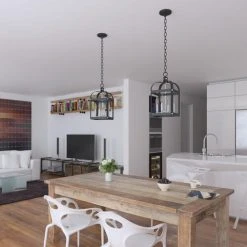 Top 10 ⌛ Patriot Lighting® Jazel Matte Black & Brushed Nickel 4-Light Pendant 💯 -Patriot Light Store 3518805 Alt7