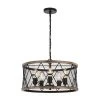 Discount 👏 Patriot Lighting® Elegant Home Bodhi Black & Replica Wood 5-Light Pendant ⌛ -Patriot Light Store 3519126 Master