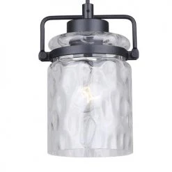 Deals ✔️ Patriot Lighting® Maeva Graphite 1-Light Mini-Pendant 😍 -Patriot Light Store 3519159 IPL689A01GPH M Detail