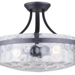Top 10 🌟 Patriot Lighting® Maeva Graphite 3-Light Semi-Flush Mount Ceiling Light ❤️