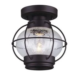 Flash Sale 🔔 Patriot Lighting® Potter Oil-Rubbed Bronze 1-Light Flush Mount Ceiling Light ⭐