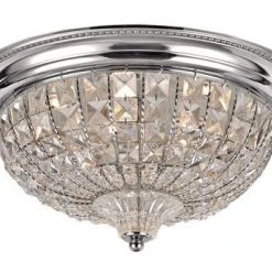 Wholesale ⌛ Patriot Lighting® Elegant Home Chaminmade Chrome Integrated LED Flush Mount Ceiling Light 🎁
