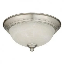 New ✔️ Patriot Lighting® Payton Satin Nickel Integrated LED Flush Mount Ceiling Light - 2 Pack ❤️