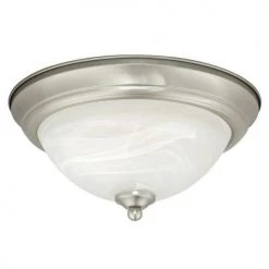 Cheapest 😉 Patriot Lighting® Payton Satin Nickel Integrated LED Flush Mount Ceiling Light - 2 Pack 🎁