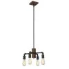 Cheapest ✔️ Patriot Lighting® Elegant Home Steele 4-Light Replica Wood With Antique Black Chandelier 👍