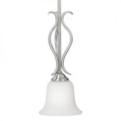 Best Sale ⭐ Patriot Lighting® Samantha Satin Nickel 1-Light Mini Pendant ✨ -Patriot Light Store 352 8103 FG