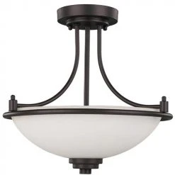 Flash Sale 🤩 Patriot Lighting® Camden Oil-Rubbed Bronze 3-Light Semi-Flush Mount Ceiling Light 🥰